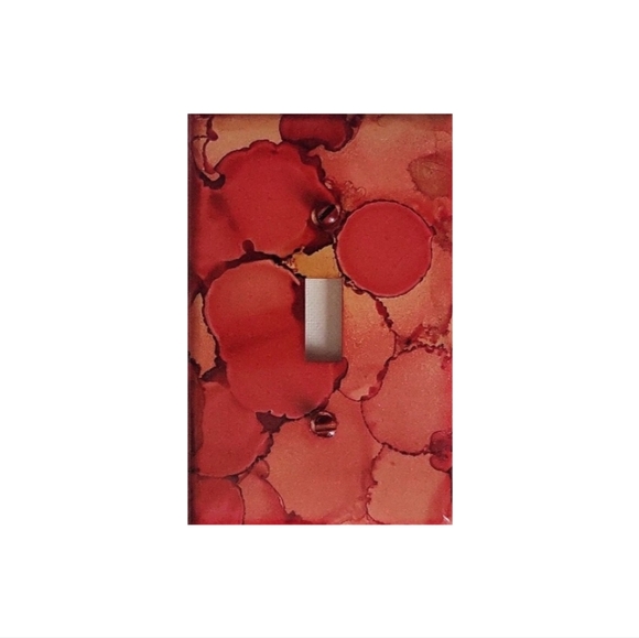 Hand Crafted Other - Hand Crafted Abstract Design Single Toggle Light Switch Plate